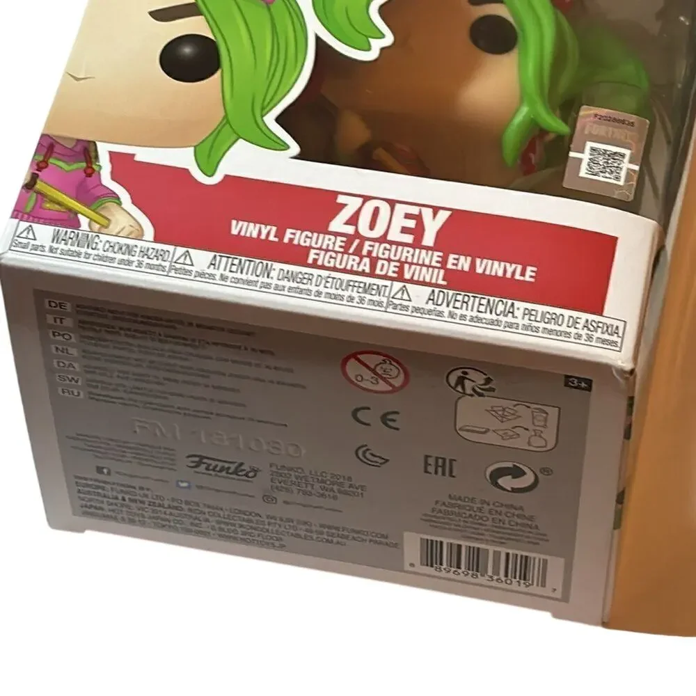 Funko Pop Games Fortnite Zoey #458 Vinyl Figure In Box Collectible